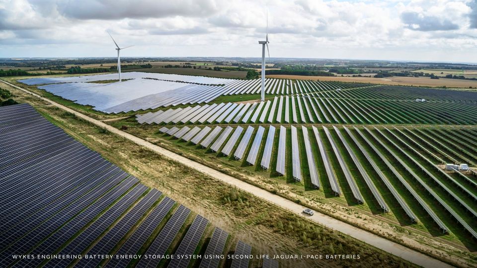 Il sistema di accumulo di energia per il parco eolico e solare utilizzerà le batterie di seconda vita della Jaguar I-Pace