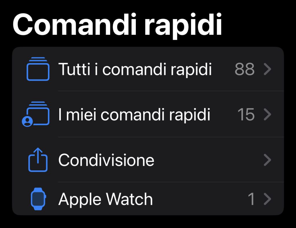 Selezionare la voce tutti i comandi rapidi | Elettronauti.it