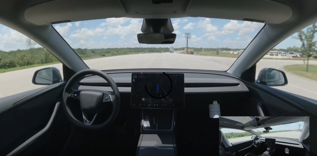 Dal video della guida autonoma di una Model Y | Elettronauti.it
