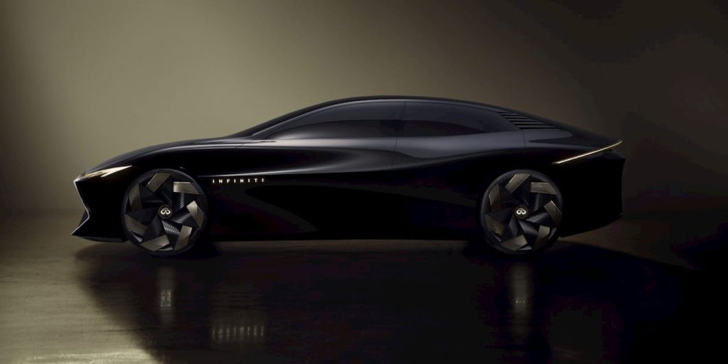 Infiniti presenta la berlina elettrica Vision Qe, un'anteprima del primo veicolo elettrico del marchio. | Elettronauti.it