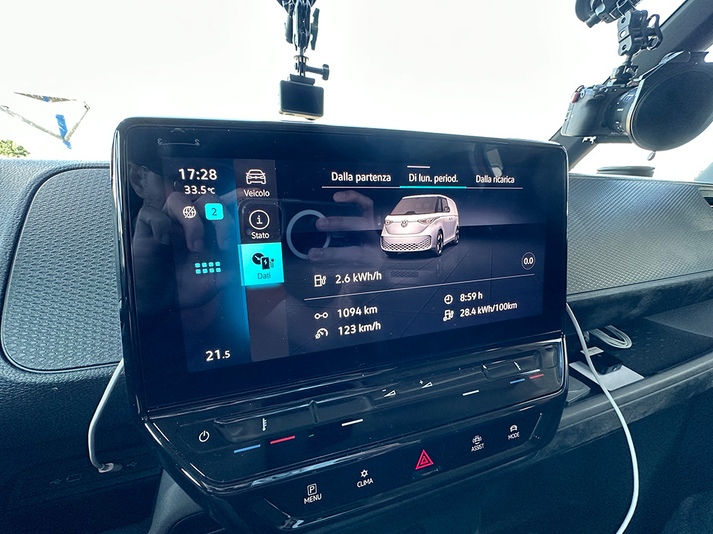 infotaiment idbuzz cargo 1000km elettronauti