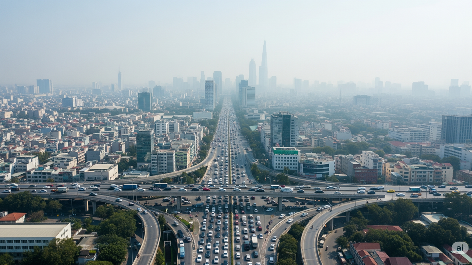 Una città particolarmente trafficata ed inquinata