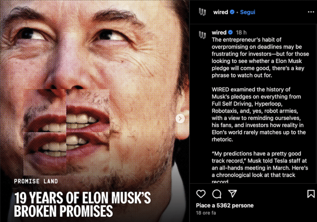 Elon Musk e le promesse mancate: 19 anni di annunci mai mantenuti | Elettronauti.it