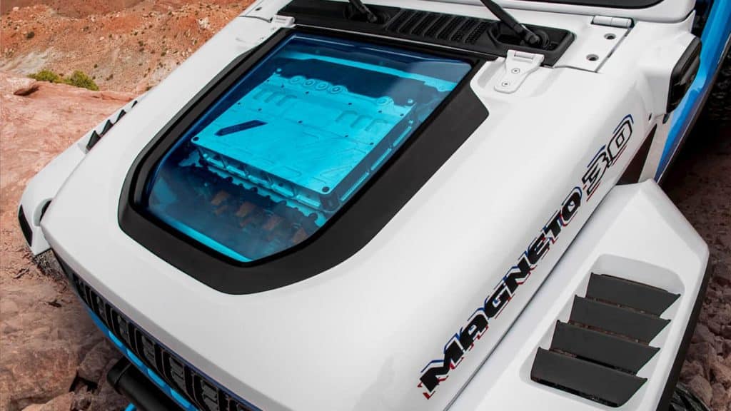 L’iconico Jeep Wrangler una bestia fuoristrada elettrica da 650 cv - Concept Magneto 3.0 | Elettronauti.it