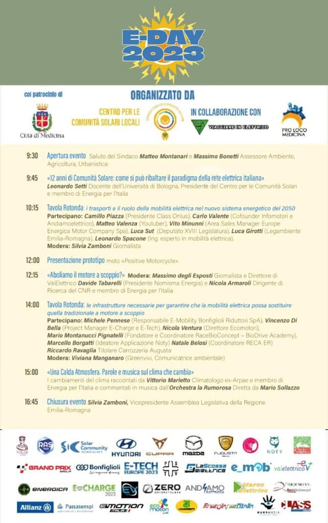 E-Day 2023 - Evento culturale sulla mobilità elettrica e transazione energetica | Elettronauti.it