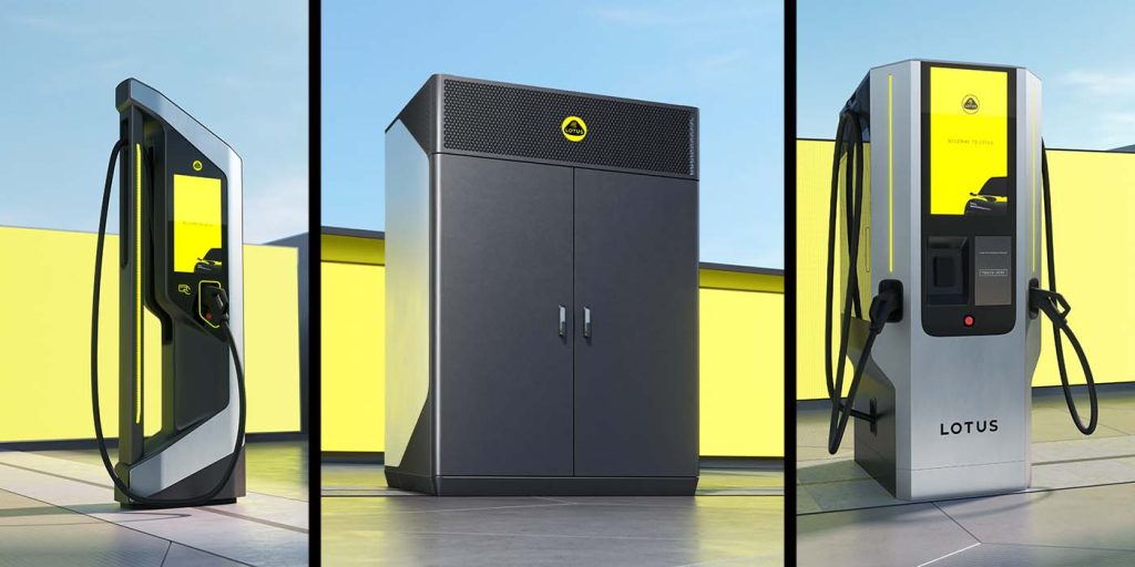 Lotus lancia la propria tecnologia di ricarica raffreddata a liquido, tra cui DCFC da 450 kW | Elettronauti.it