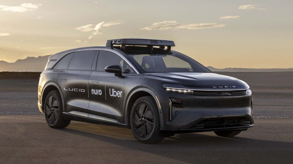 Lucid Gravity versione robotaxi uber
