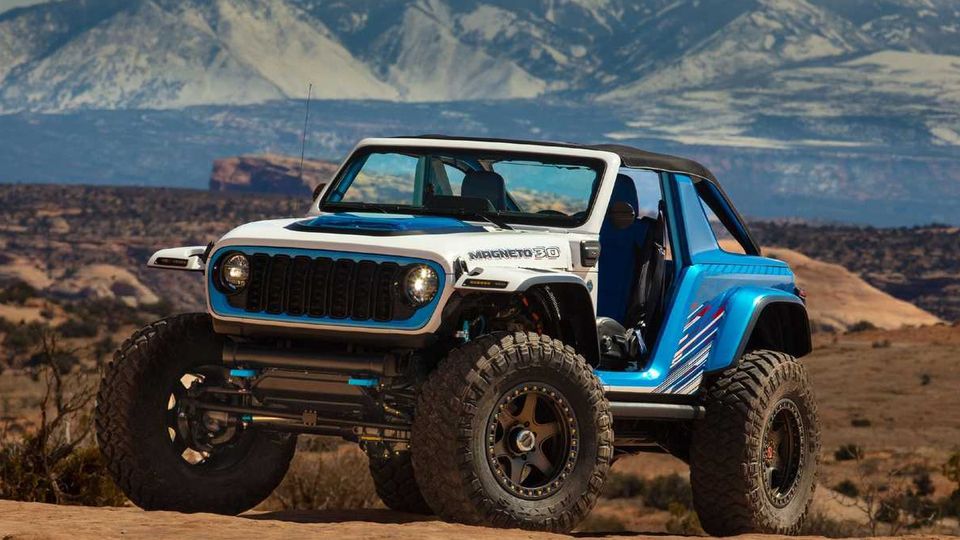 L’iconico Jeep Wrangler una bestia fuoristrada elettrica da 650 cv - Concept Magneto 3.0