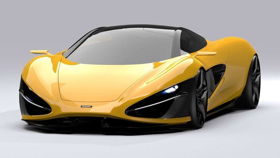 McLaren Supersportiva elettrica render