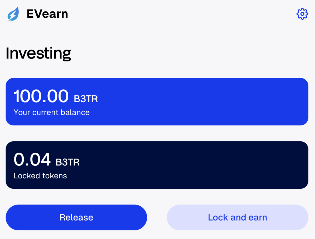 menu invest evearn elettronauti