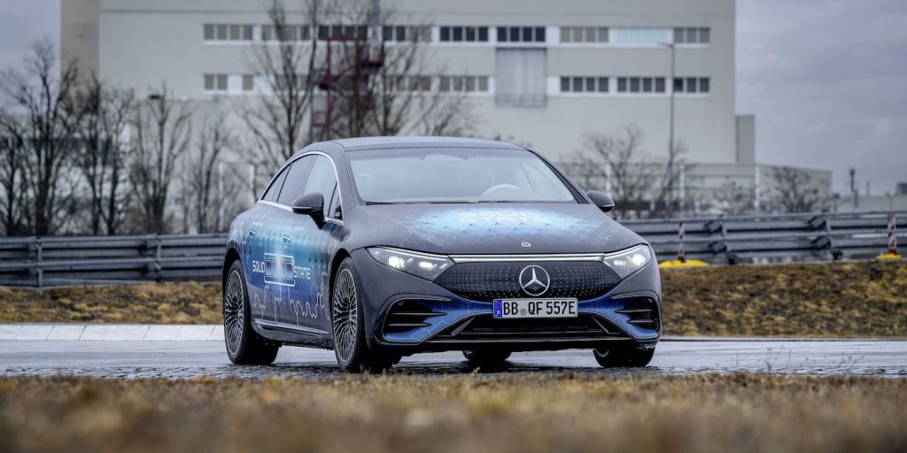 Mercedes-Benz EQS - test con batteria allo stato solido  | Elettronauti.it