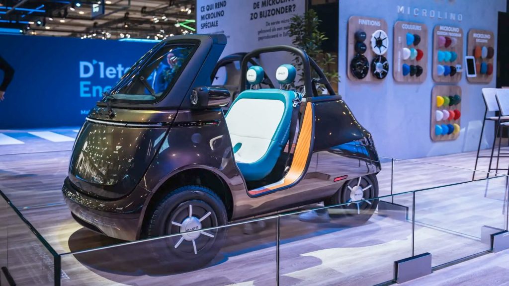 Microlino senza tetto punta agli Stati Uniti come “anti golf-cart”. | Elettronauti.it