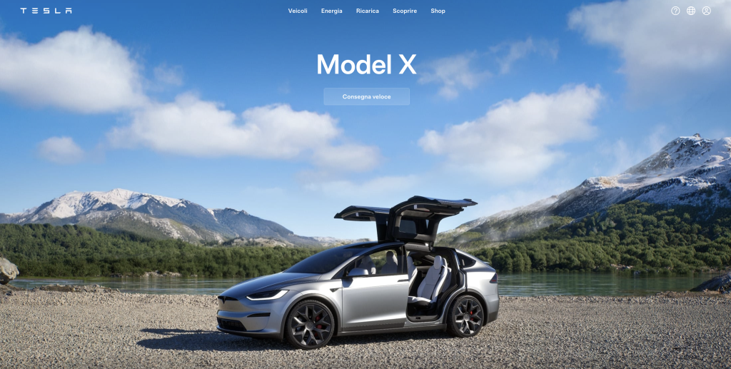 Sito italiano di Tesla alla pagina della Model X | Elettronauti.it