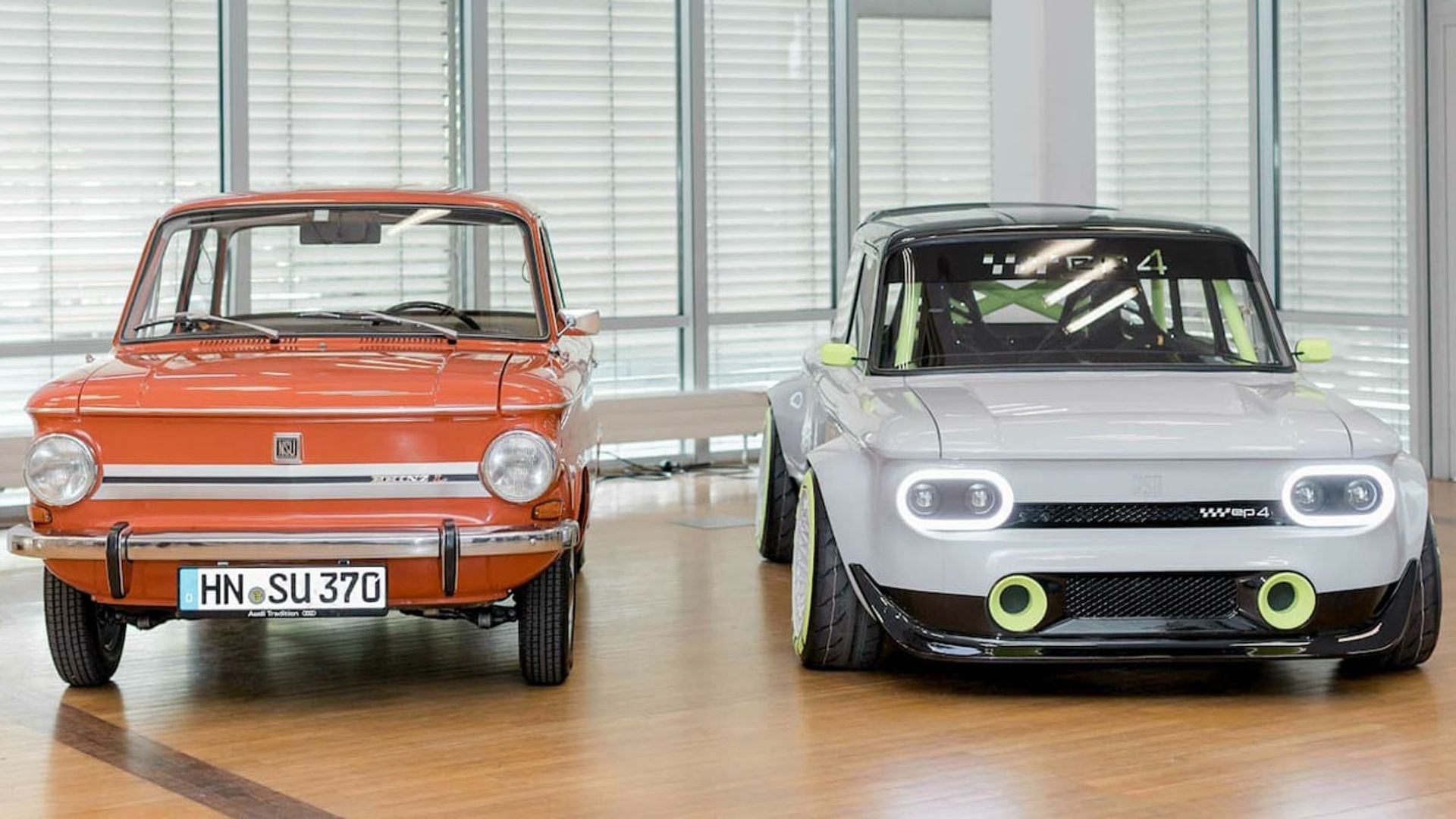 Audi fa rivivere l'iconica NSU Prinz 4 come un EV sportivo utilizzando la tecnologia e-tron