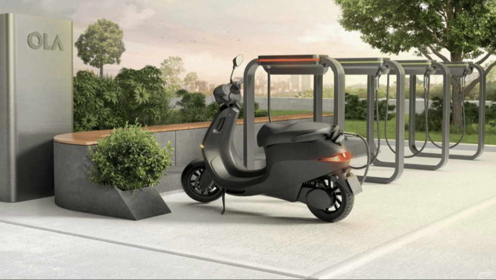 ola scooter parcheggiato