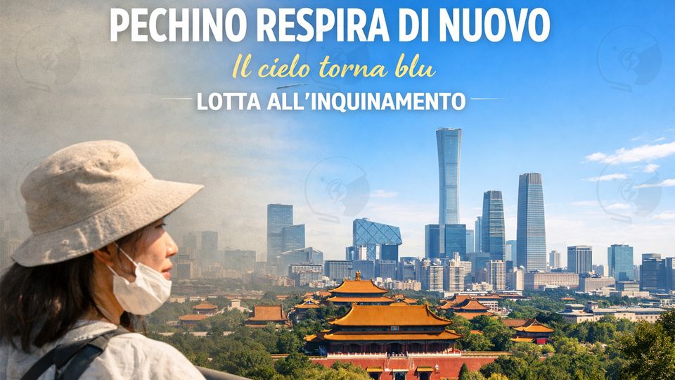 Vista su una Pechino limpida