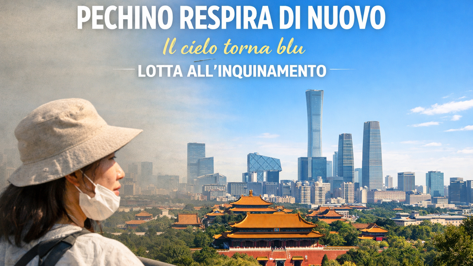 Vista su una Pechino limpida
