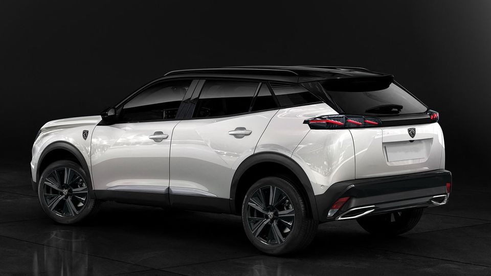 Peugeot e-2008 restyling 2023 Posteriore