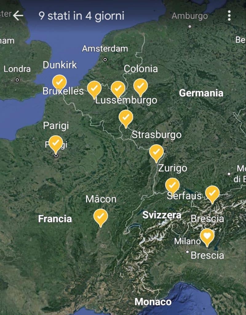 Tappe del percorso di viaggio | elettronauti.it
