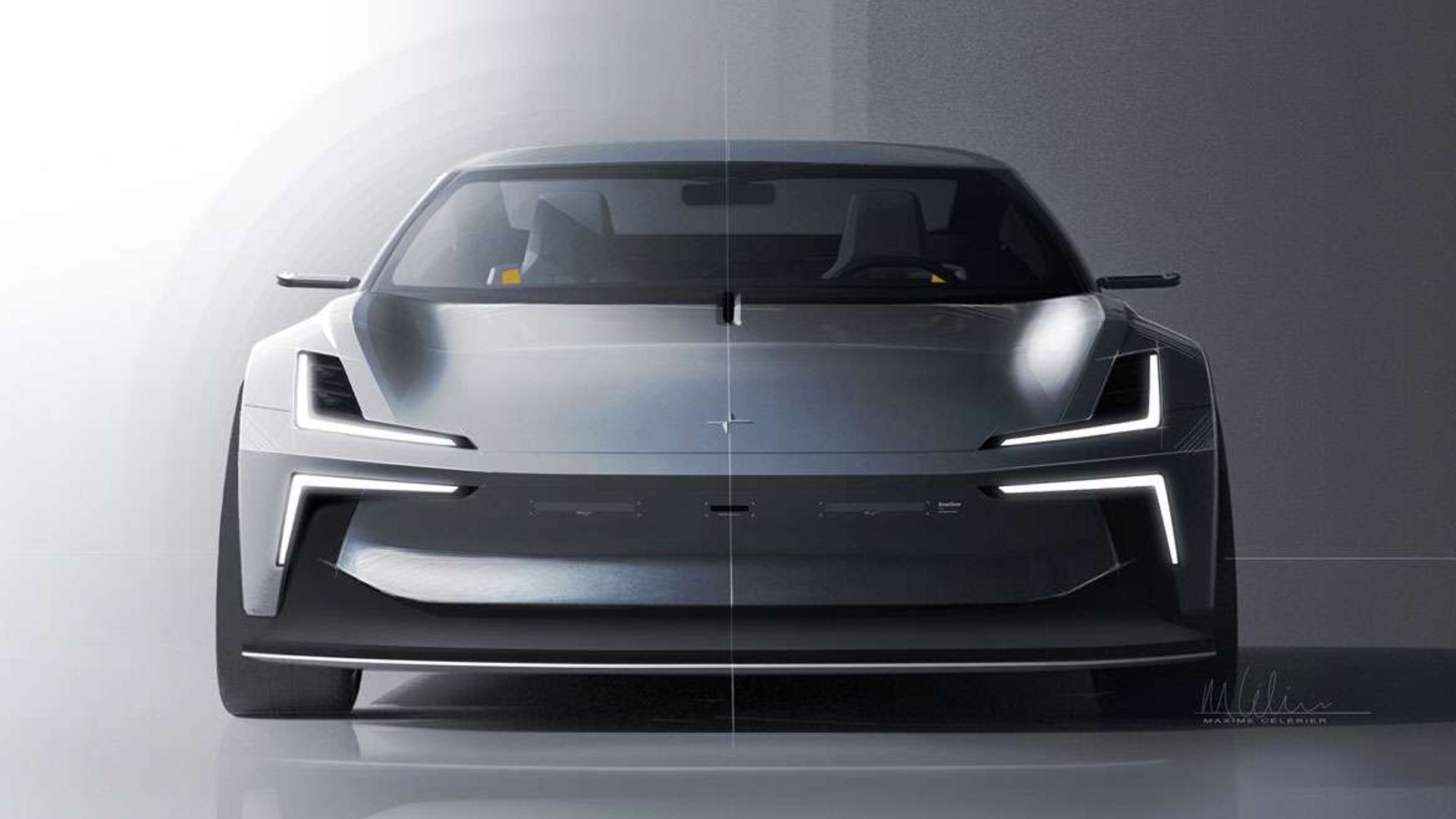 polestar o2 anteriore bianca