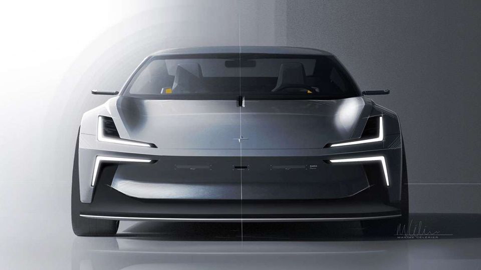 polestar o2 anteriore bianca