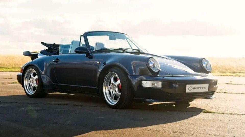 Porsche 911 964 Cabrio Retrofit Everrati Anteriore