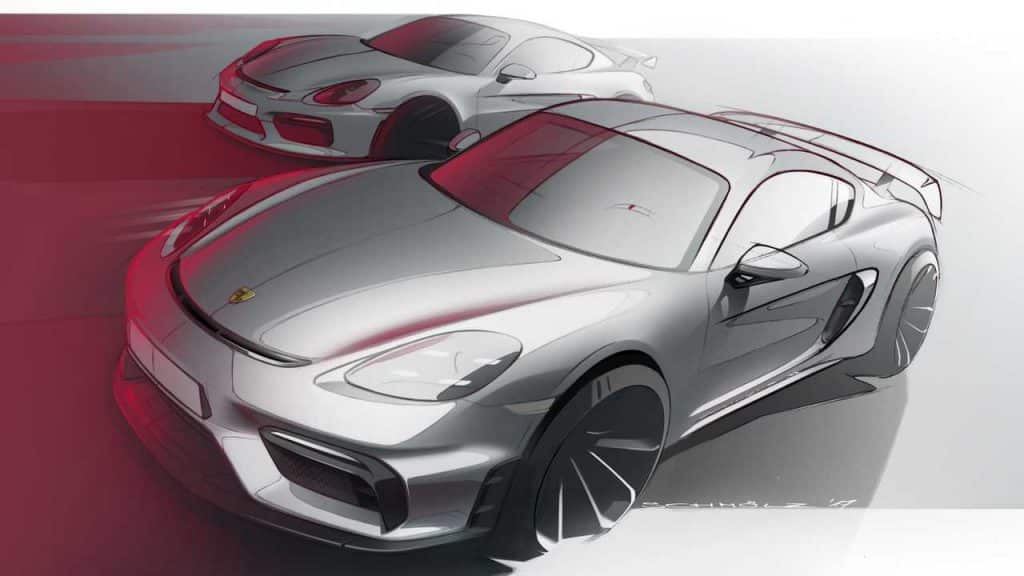 porsche render 718
