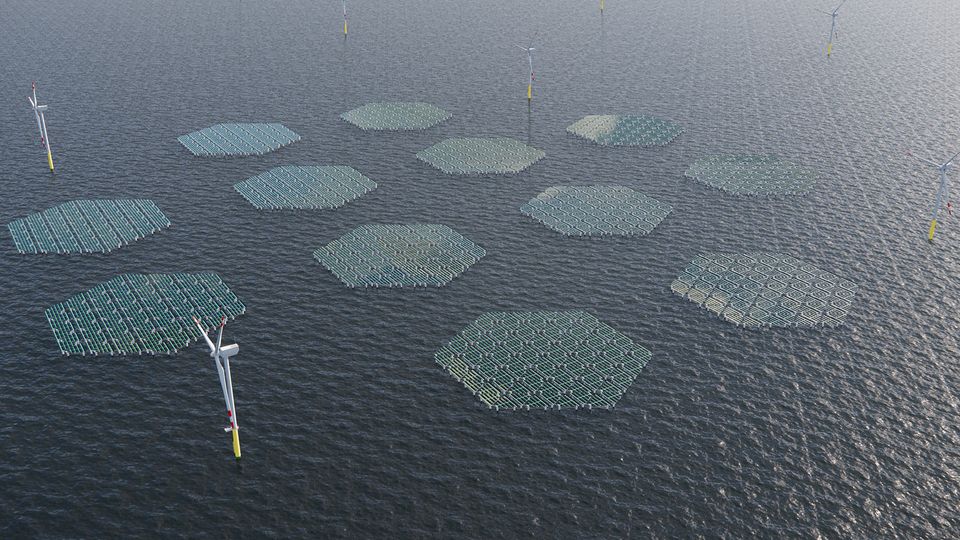 L'Italia sta mettendo in mare un grande parco eolico ibrido galleggiante e solare