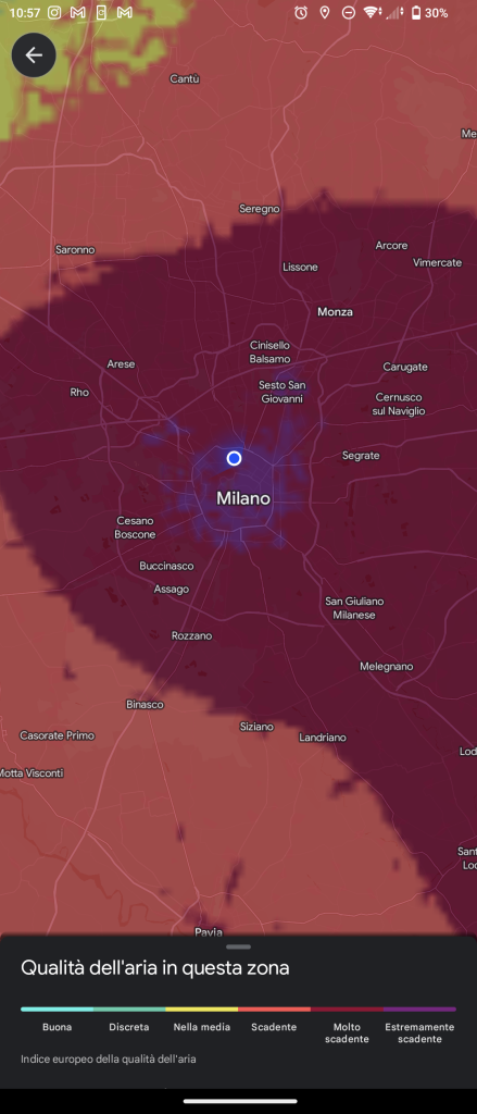 Qualità dell'aria, adesso anche sulle mappe dello smartphone | Elettronauti.it