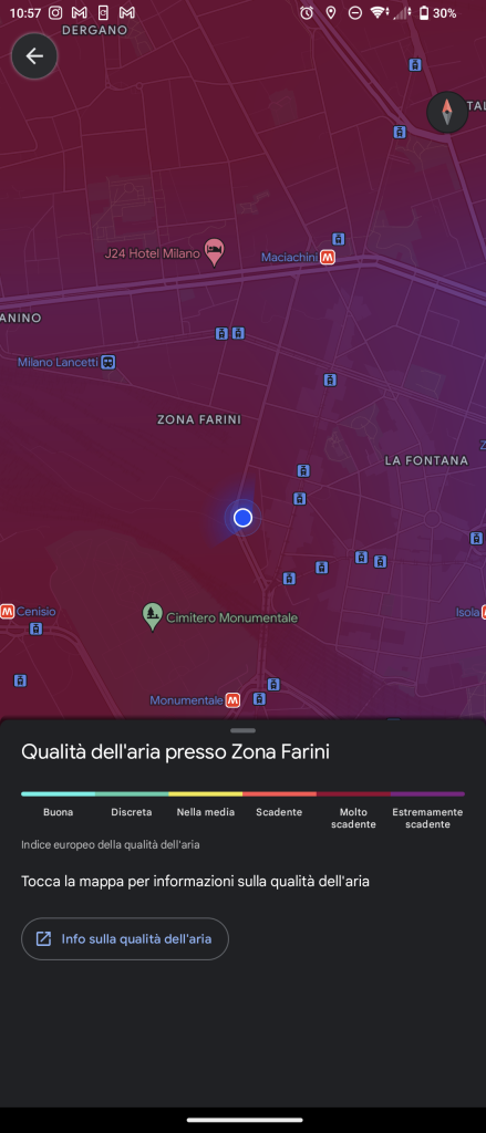 Qualità dell'aria, adesso anche sulle mappe dello smartphone | Elettronauti.it
