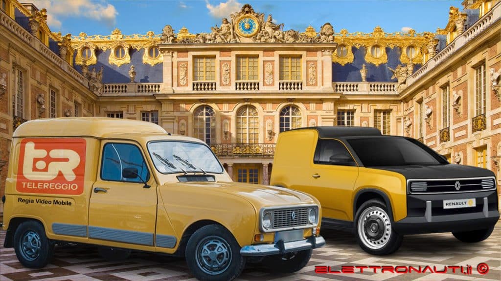 R4 Furgonette anni '70 e Render R4 Furgonette 2026 | Elettronauti.it