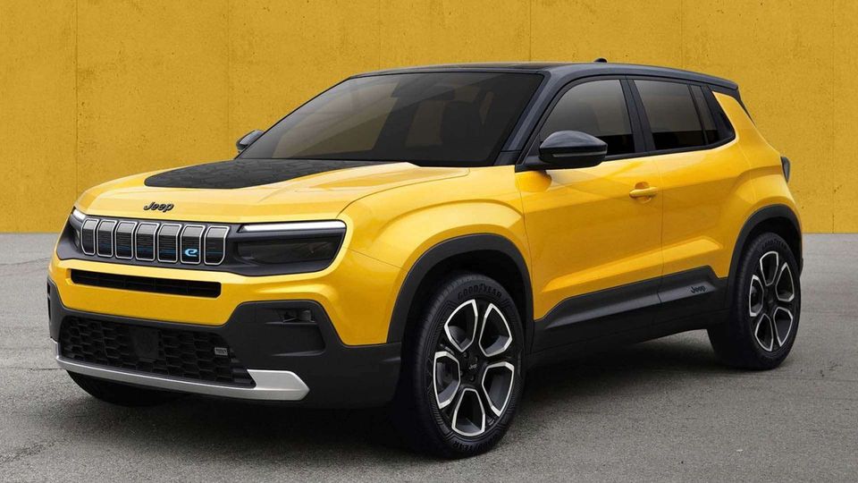 jeep elettrica anteriore render