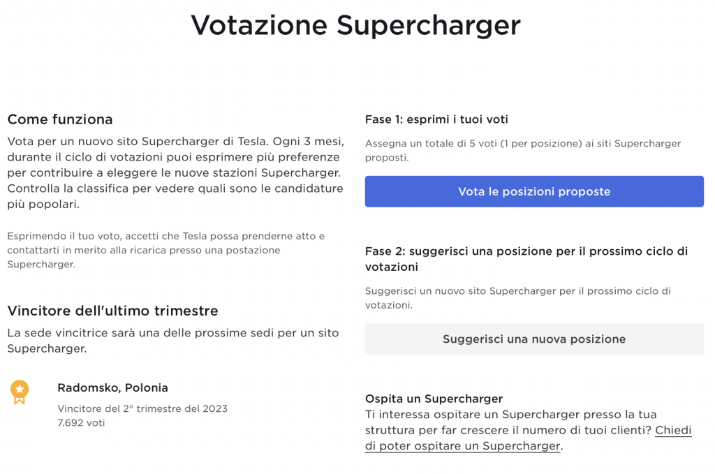 Rispondiamo agli Elettronauti | Filippo chiede come segnalare a Tesla dove costruire nuovi Supercharger | Elettronauti.it
