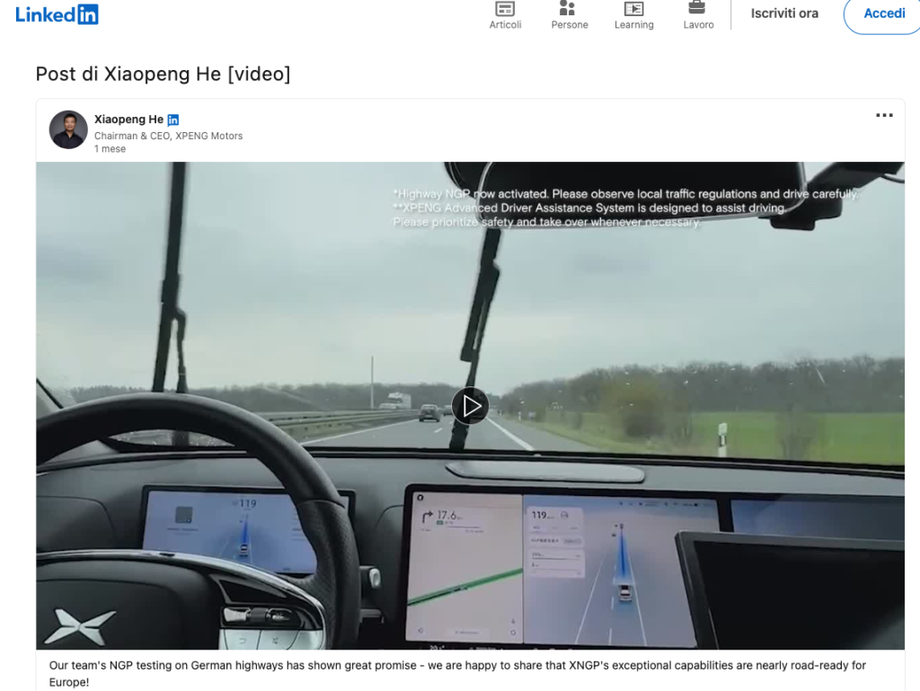 XPeng guida autonoma NGP in Germania | Elettronauti.it