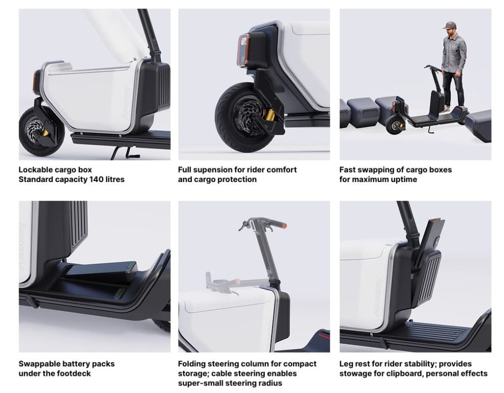 Scootility - Un monopattino elettrico per sostituire le biciclette elettriche da consegna | Elettronauti.it