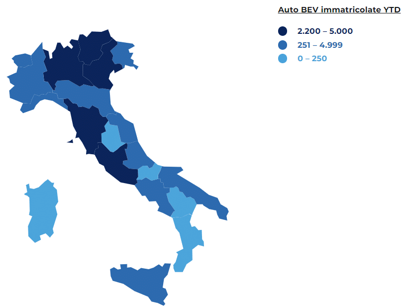 Auro BEV immatricolate nei primi 5 mesi del 2023 in italia | Elettronauti.it