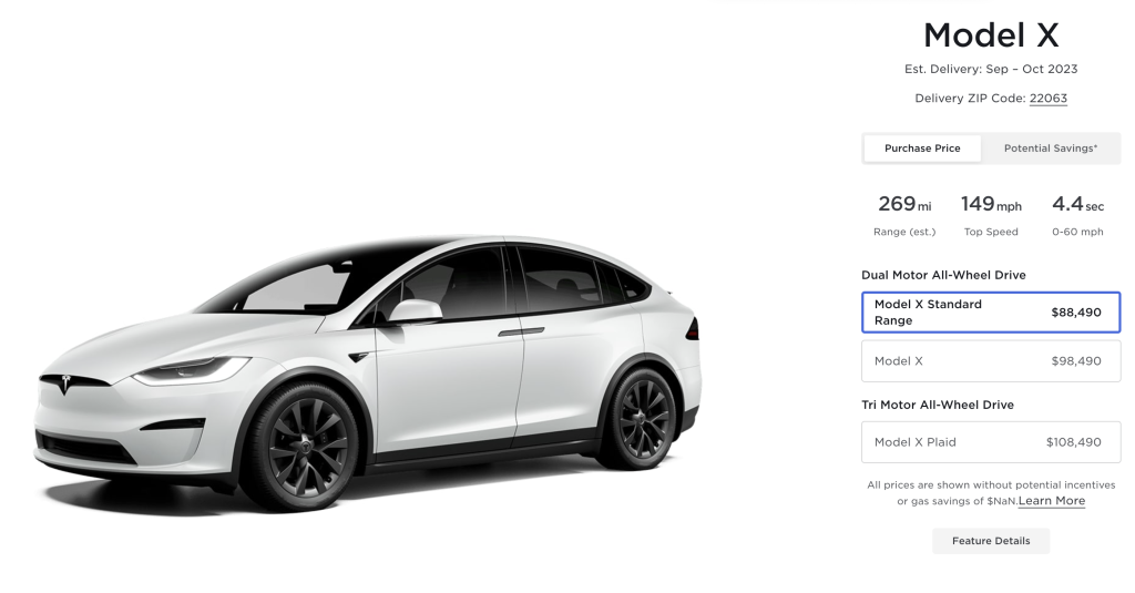 Tesla Model X Standard Range | Elettronauti.it