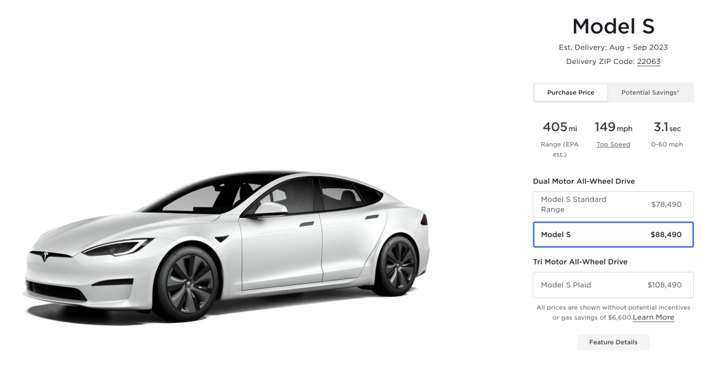 Tesla Model S Standard Range | Elettronauti.it