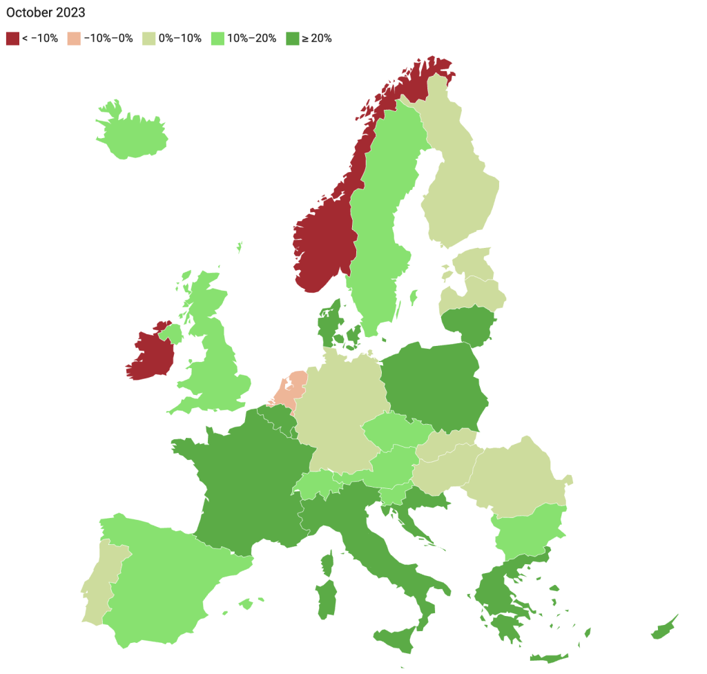 Nuove immatricolazioni in Europa | Elettronauti.it