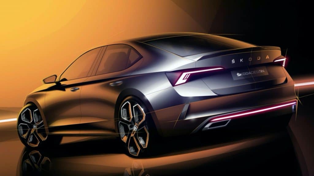 Skoda Octavia EV Render Posteriore | Elettronauti.it
