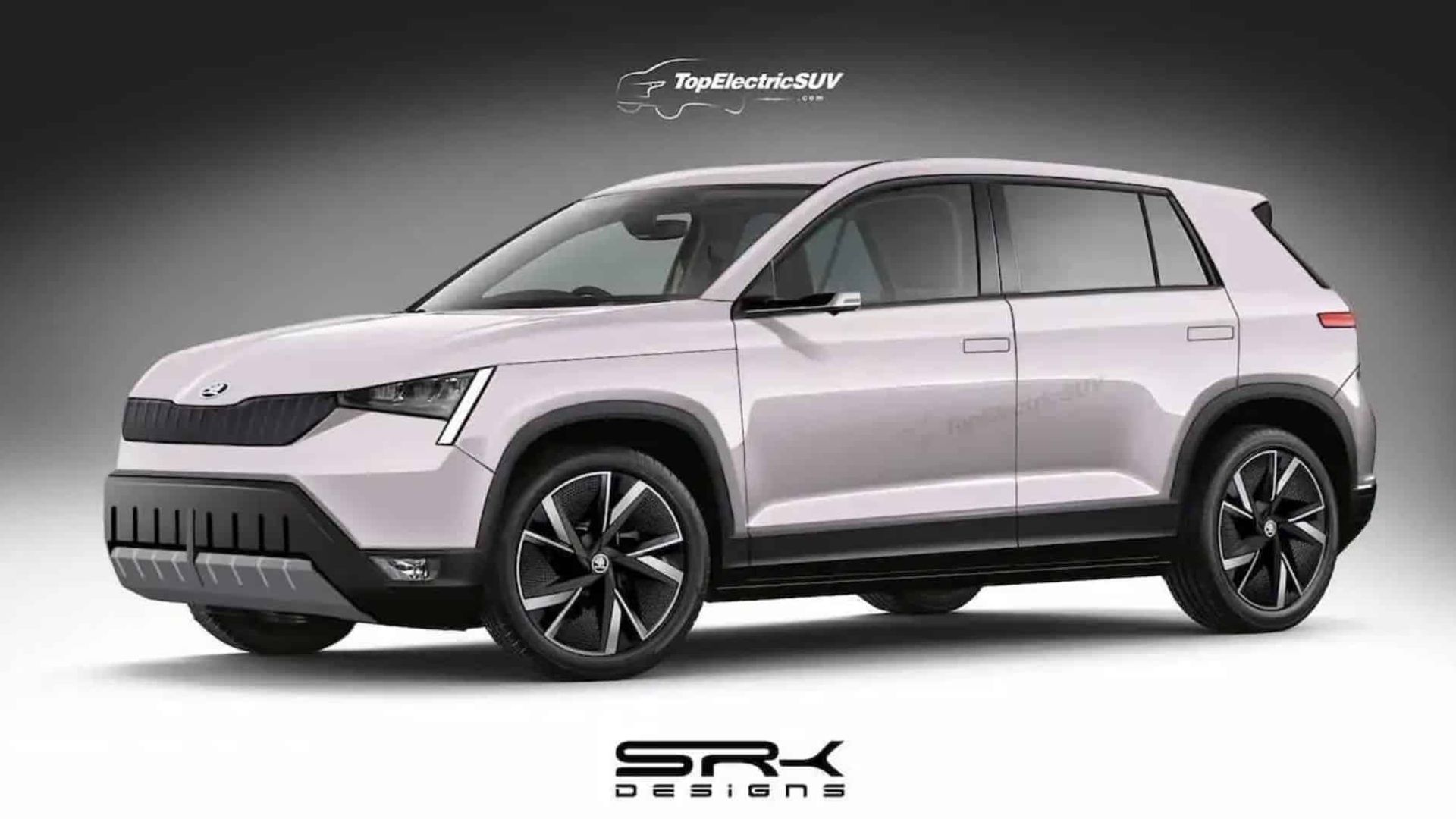 Skoda Vision 7S Anteriore