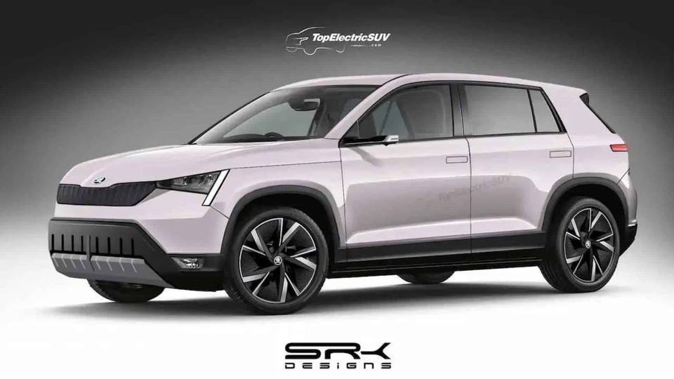 Skoda Vision 7S Anteriore