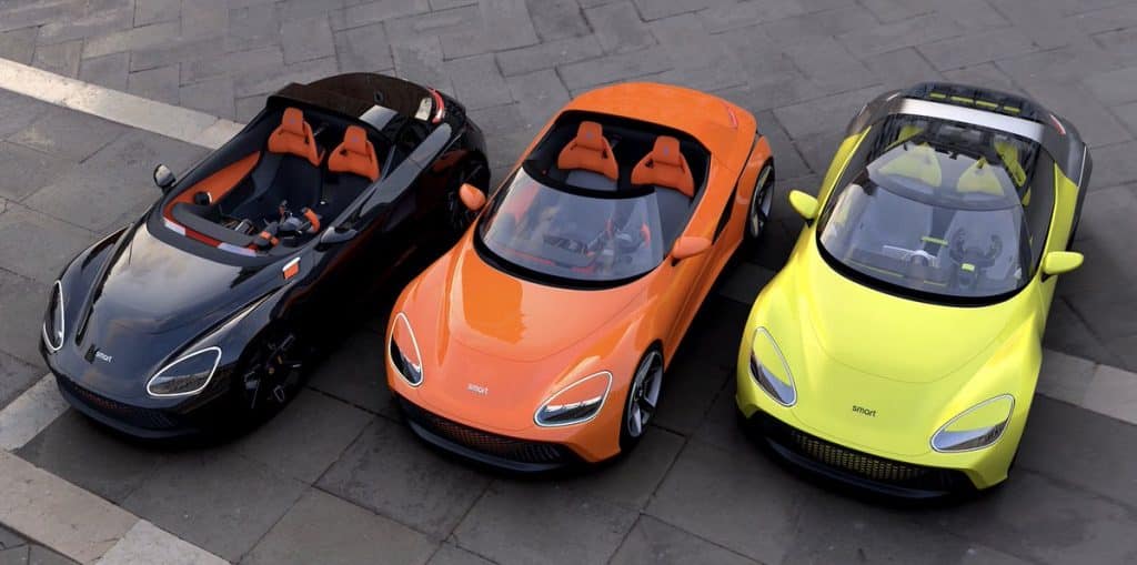 Smart Roadster Elettrica Anteriore