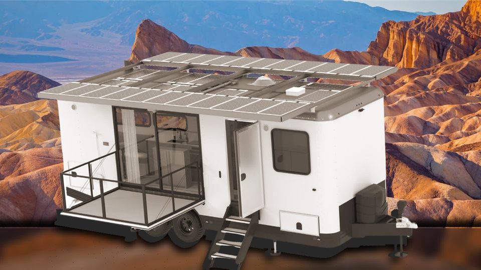 La caravan solare di Living Vehicle - ha più energia di quella delle nostre case