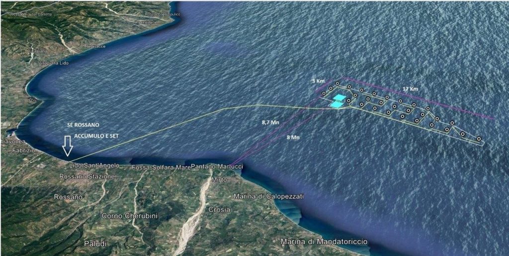 L'Italia sta mettendo in mare un grande parco eolico ibrido galleggiante e solare | Elettronauti.it