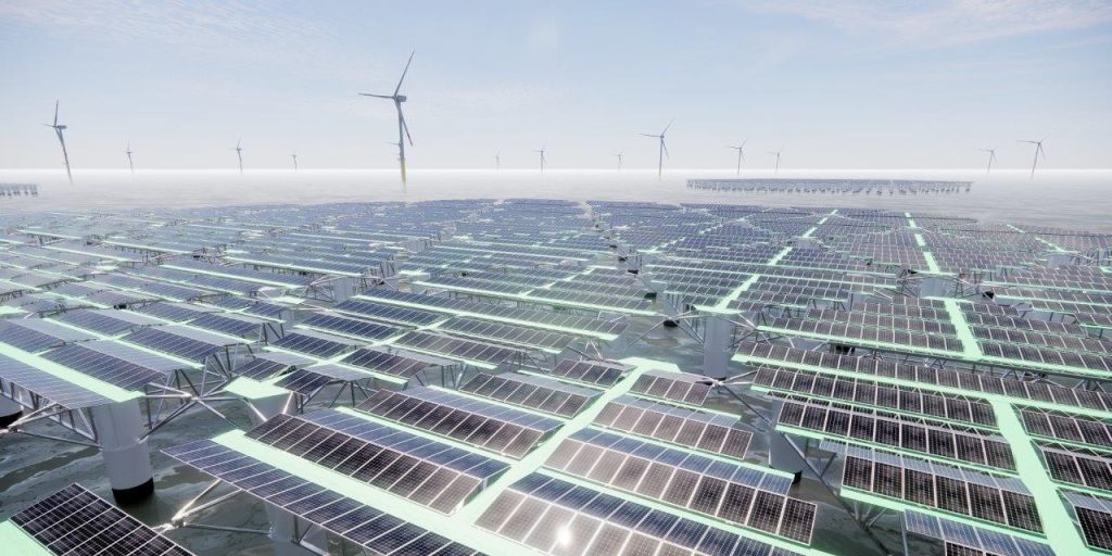 L'Italia sta mettendo in mare un grande parco eolico ibrido galleggiante e solare | Elettronauti.it