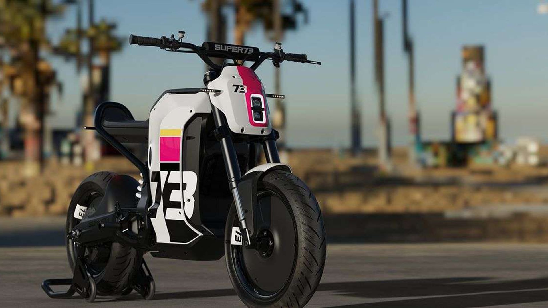 super73 moto elettrica anteriore