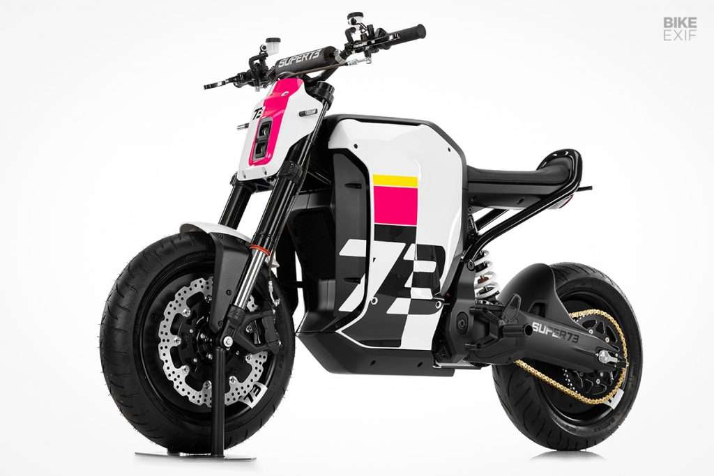 super73 moto elettrica anteriore