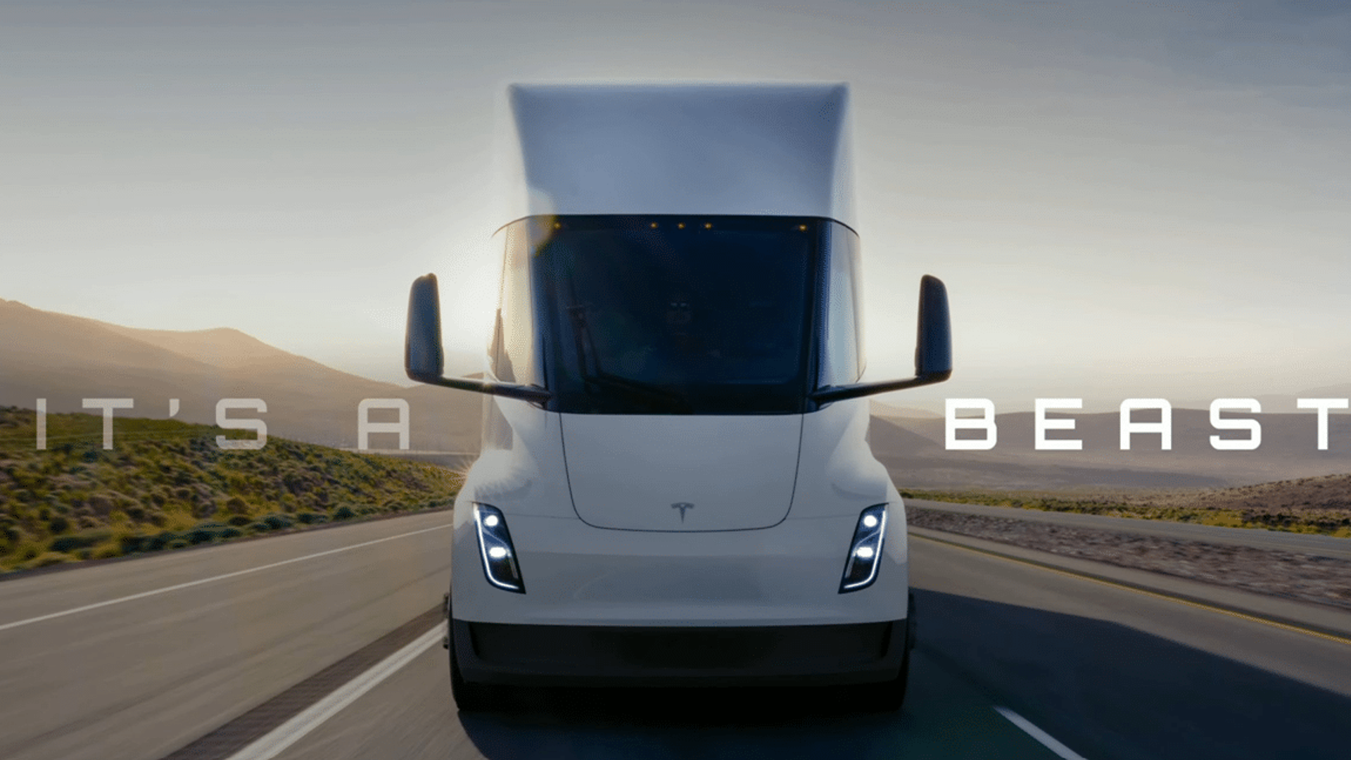 Una sbirciatina all'interno della cabina di guida del Tesla Semi rivela il futuro del trasporto su strada