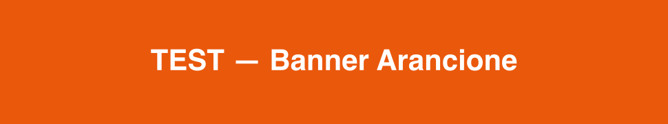 [TEST] Banner Arancione